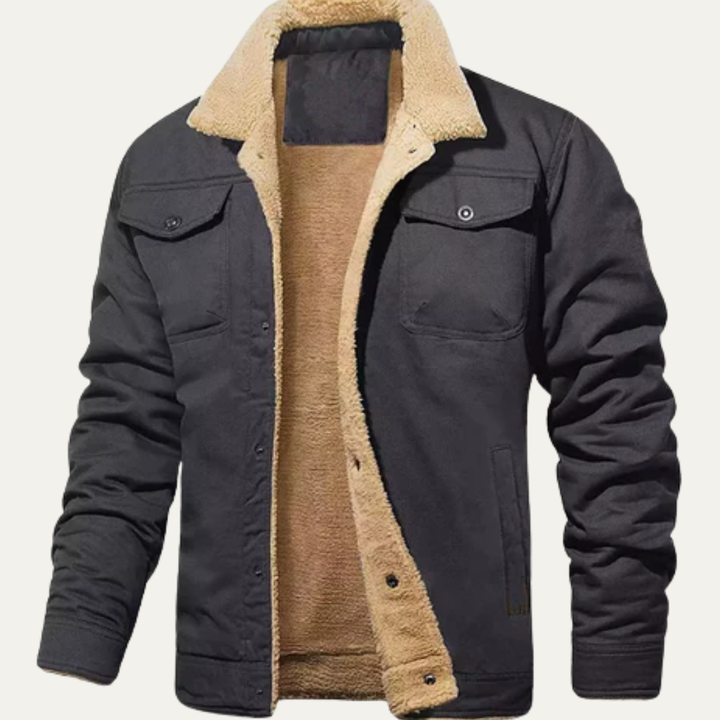 Mens Trucker Jacket with Sherpa Collar