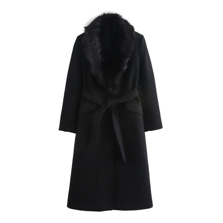 Womens Faux Fur Winter Coat Long Sleeve