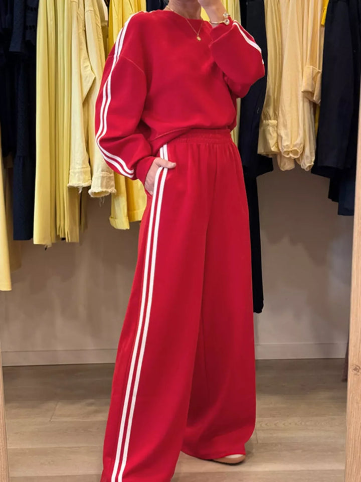Unisex Crew Neck T-Shirt and Stretchy Jogger Pants Set - BritishMode