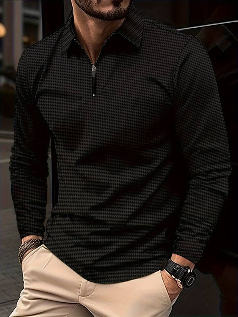 Mens Cotton Shirt Relaxed Fit Long Sleeve