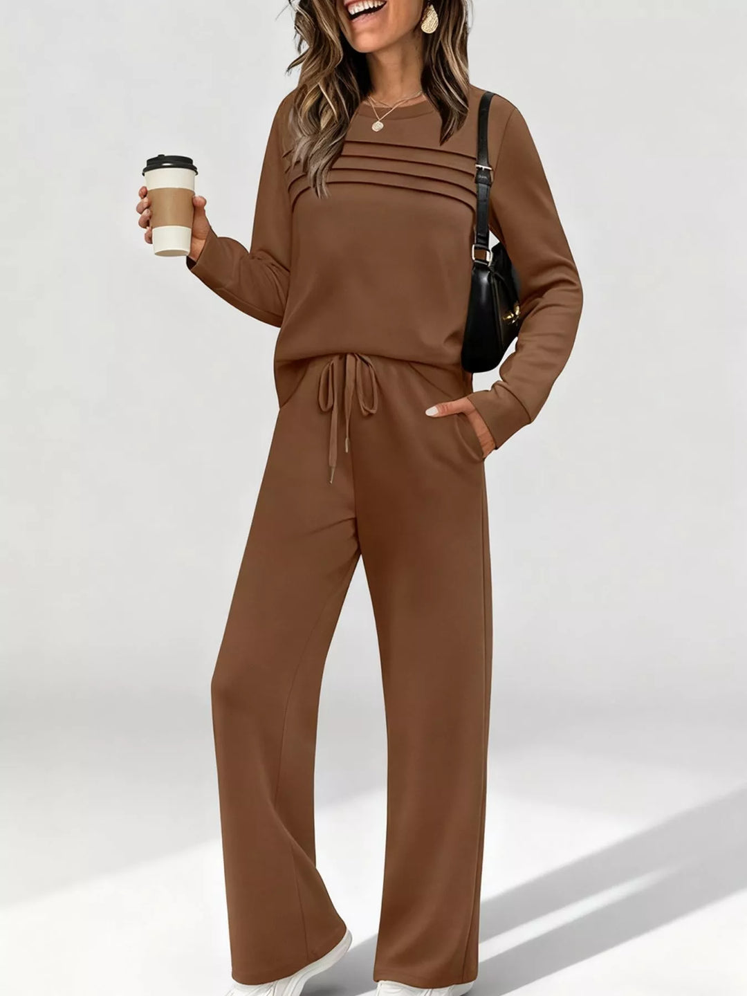Womens Lounge Set Cotton Comfortable Oversized Fit - BritishMode