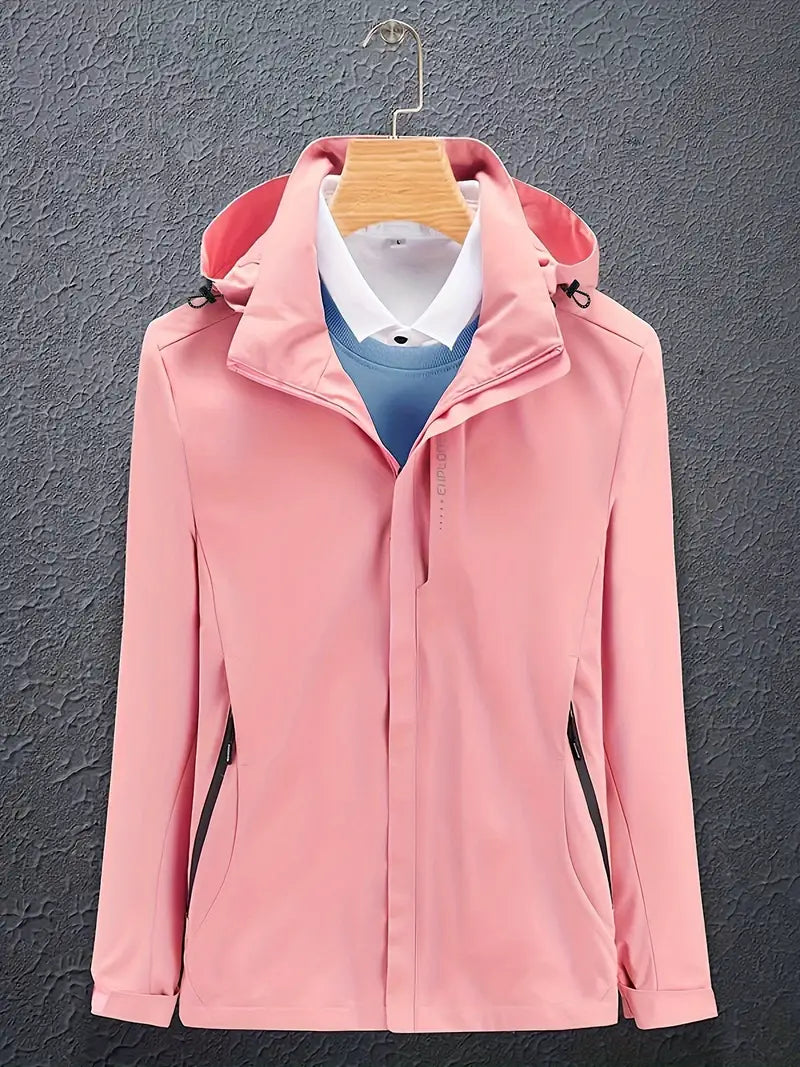 Womens Ski Jacket with Hood Insulated Warm Fit