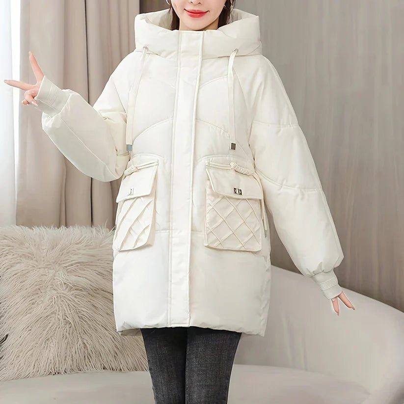 Womens Puffer Coat Insulated Warm Fit Winter