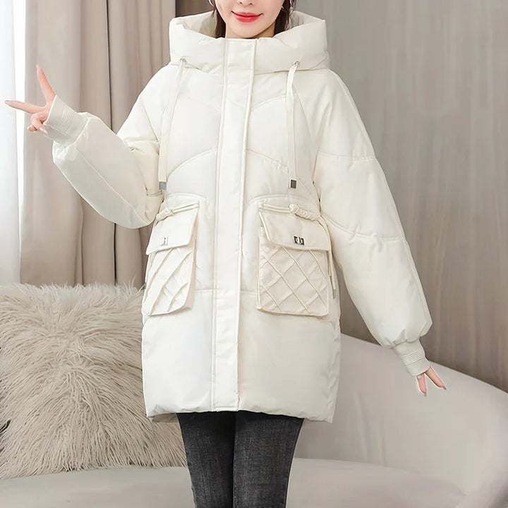 Womens Puffer Coat Insulated Warm Fit Winter