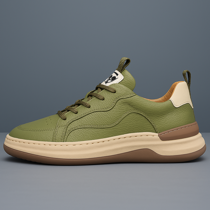 Mens Casual Lace-Up Sneakers Cushioned Sole Modern Style