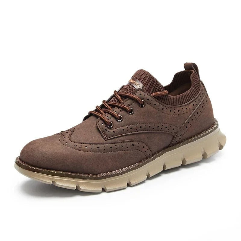 Mens Brogue Style Sneakers Classic Design