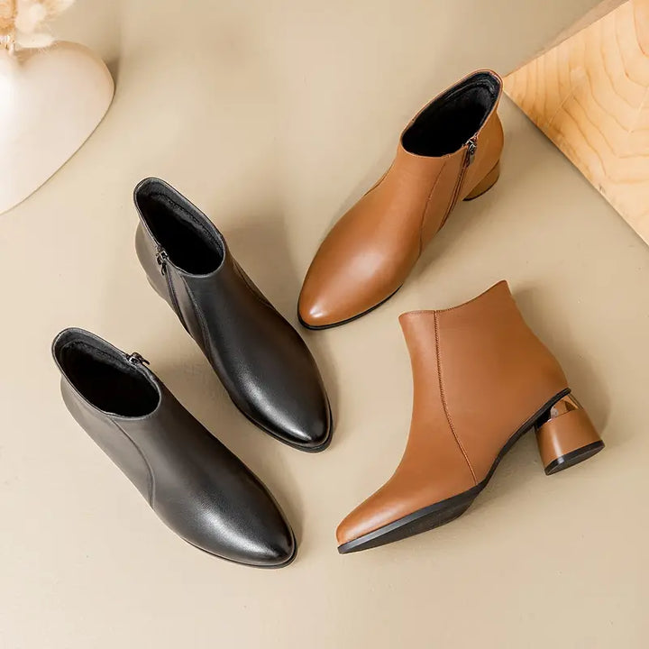 Womens Ankle Boots Leather Classic Fit