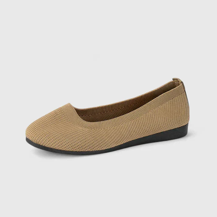 Womens Orthopedic Knit Ballet Flats Slip-On
