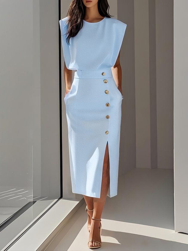 Womens Summer Dress Lightweight Elegant Fit