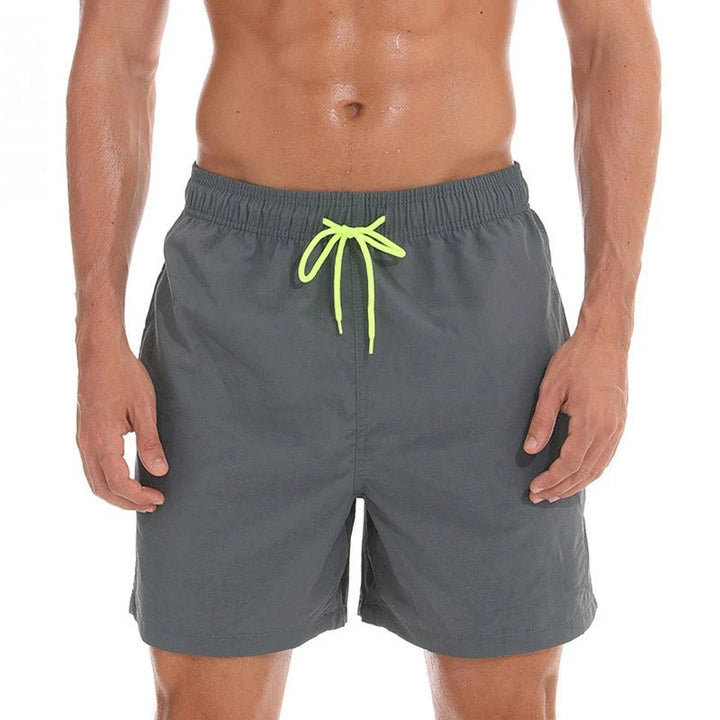 Mens Swim Shorts with Drawstring Elastic Waist