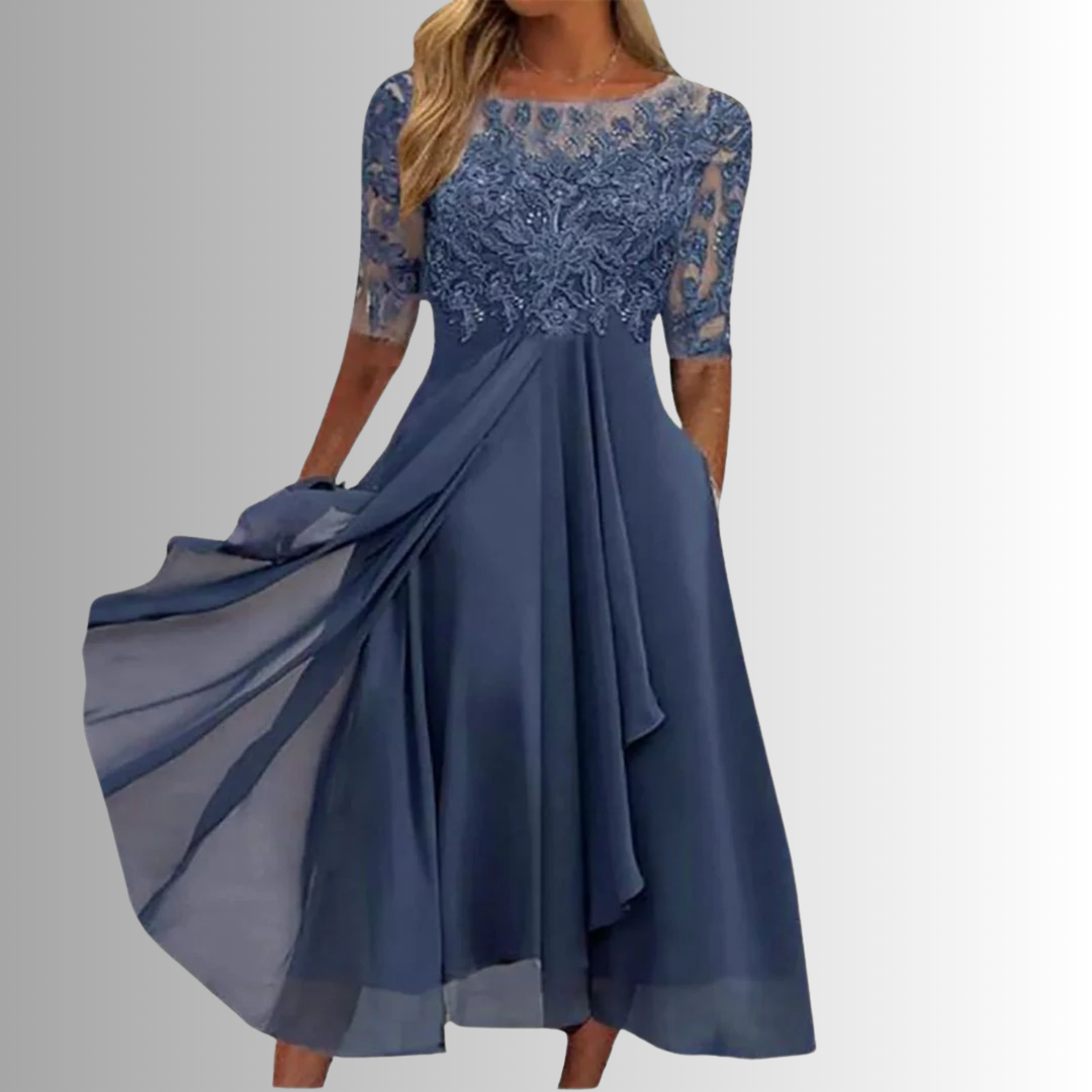 Womens Summer Dress Timeless Floral Fit - BritishMode