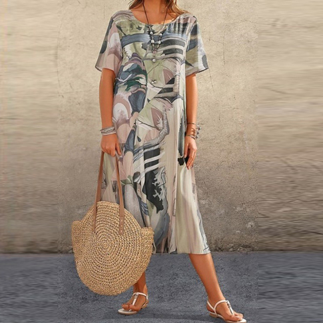 Womens Sundress Lightweight Floral Sleeveless