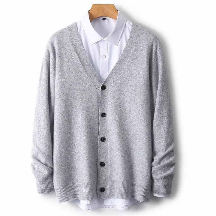 Mens Button Front Sweater Cardigan Classic Fit