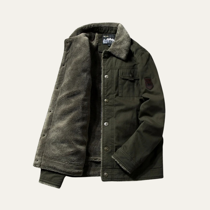 Mens Fleece Sherpa Jacket Warm Fit