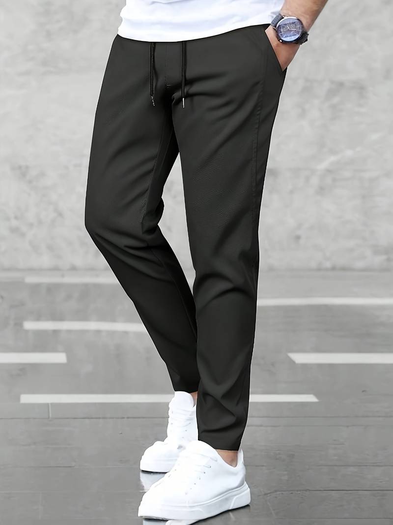 Mens Casual Joggers with Drawstring Waist