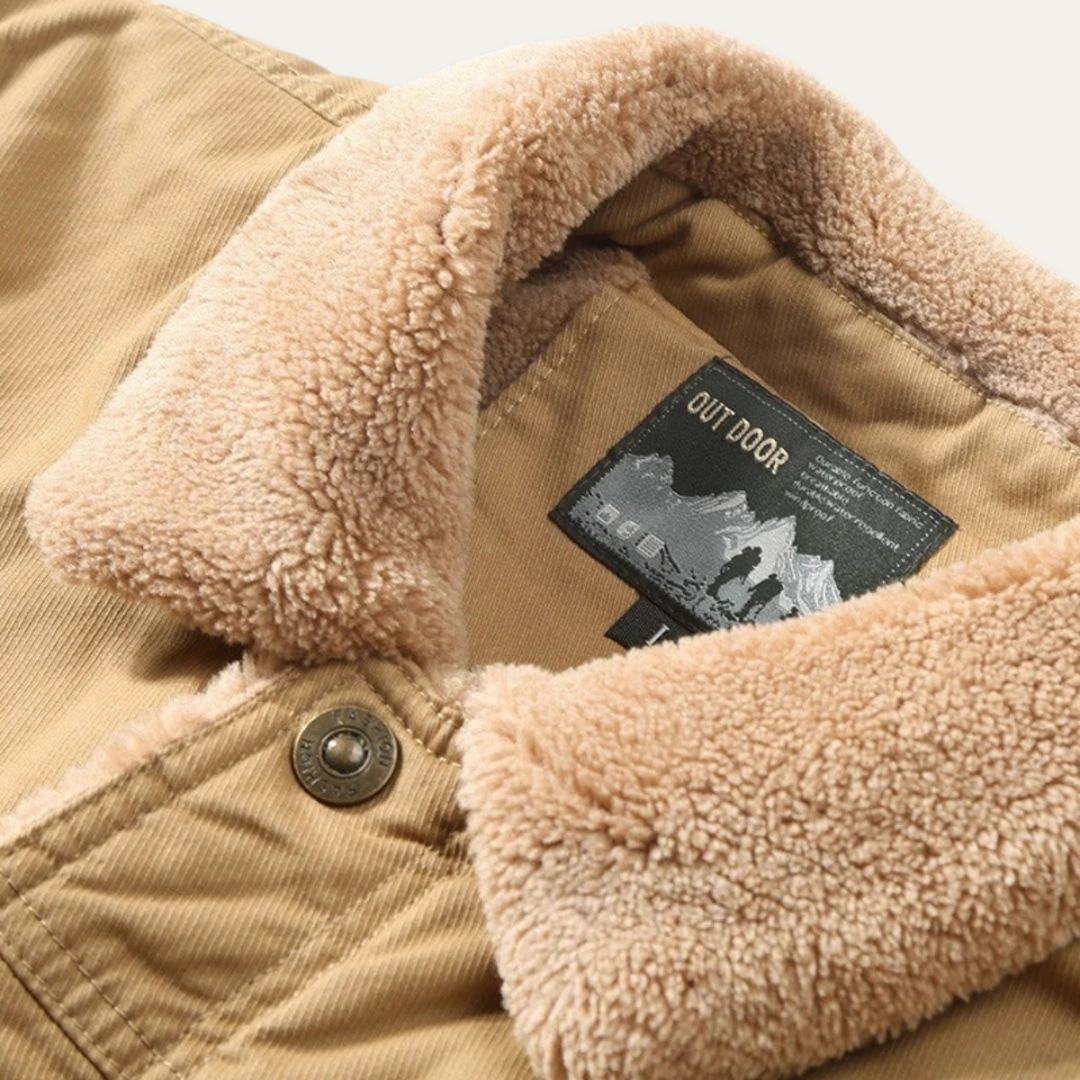 Mens Fleece Sherpa Jacket Warm Fit