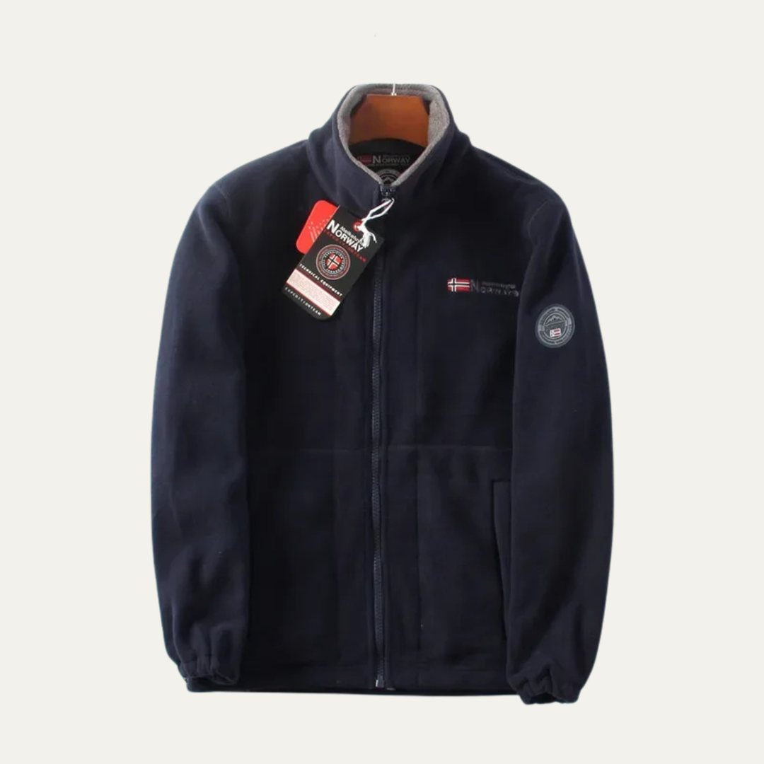 Mens Casual Fleece Jacket Sherpa Lined Zip-Up Warm