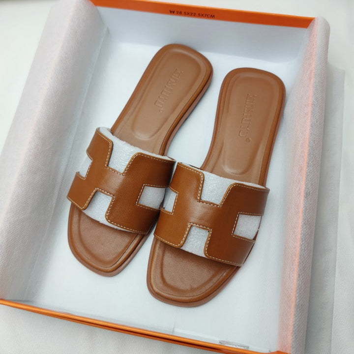 Womens Sandals Modern H-Design Slip-On