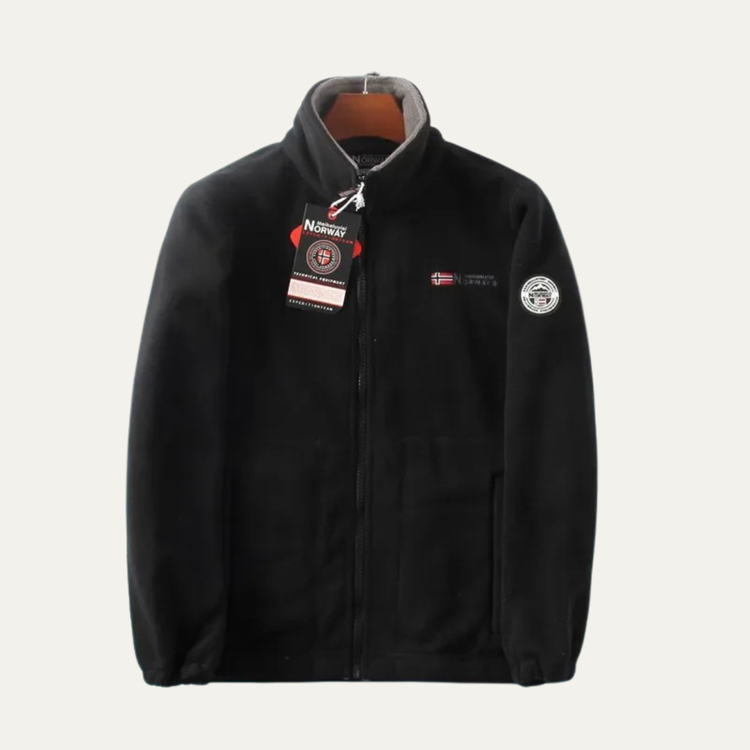 Mens Casual Fleece Jacket Sherpa Lined Zip-Up Warm