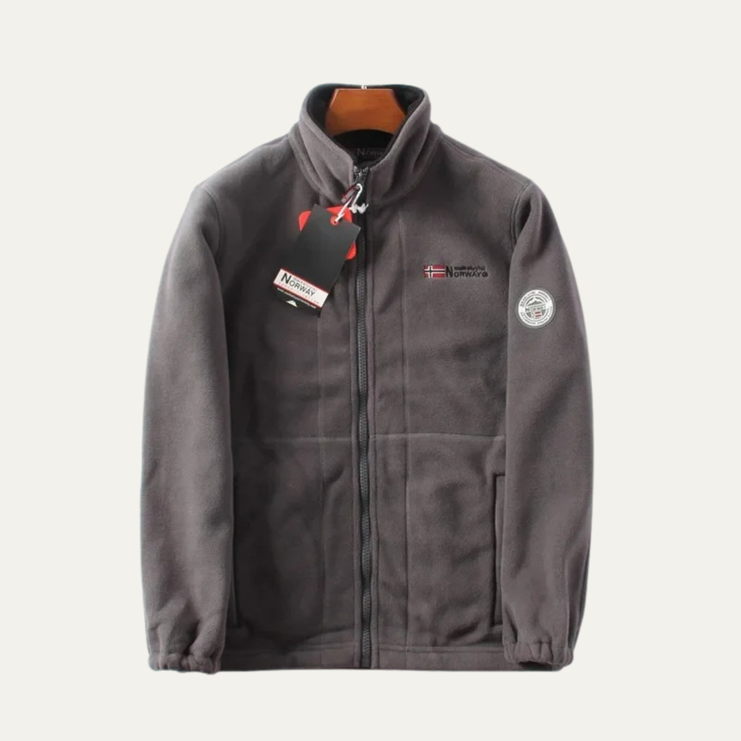 Mens Casual Fleece Jacket Sherpa Lined Zip-Up Warm