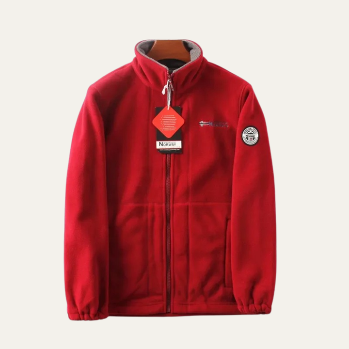 Mens Casual Fleece Jacket Sherpa Lined Zip-Up Warm