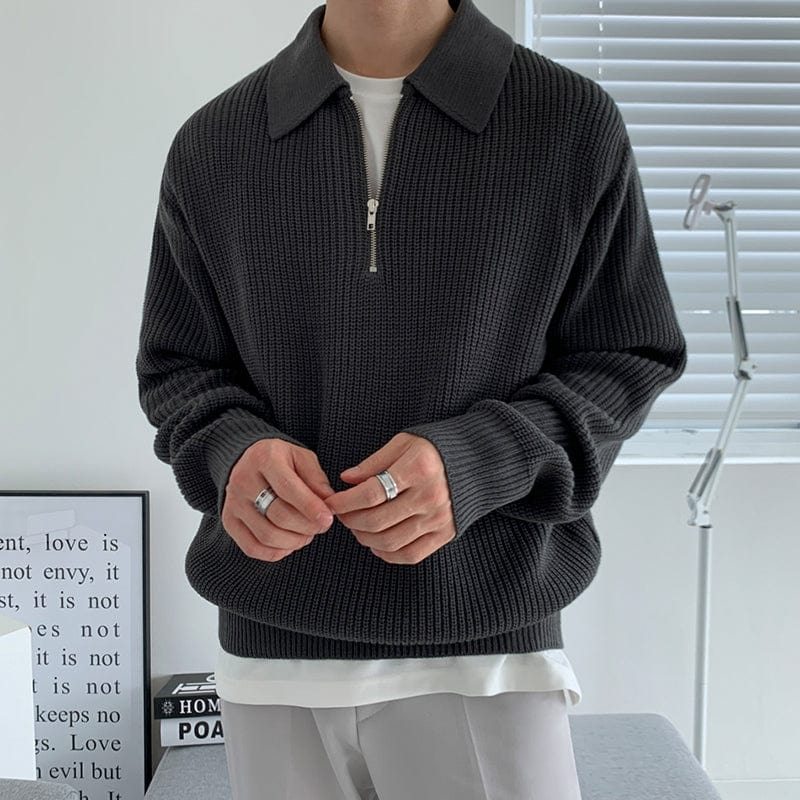 Mens Knit Sweater Soft Classic Fit - BritishMode