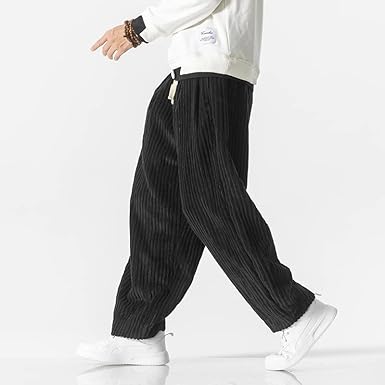 Mens Corduroy Trousers Soft Relaxed Fit - BritishMode