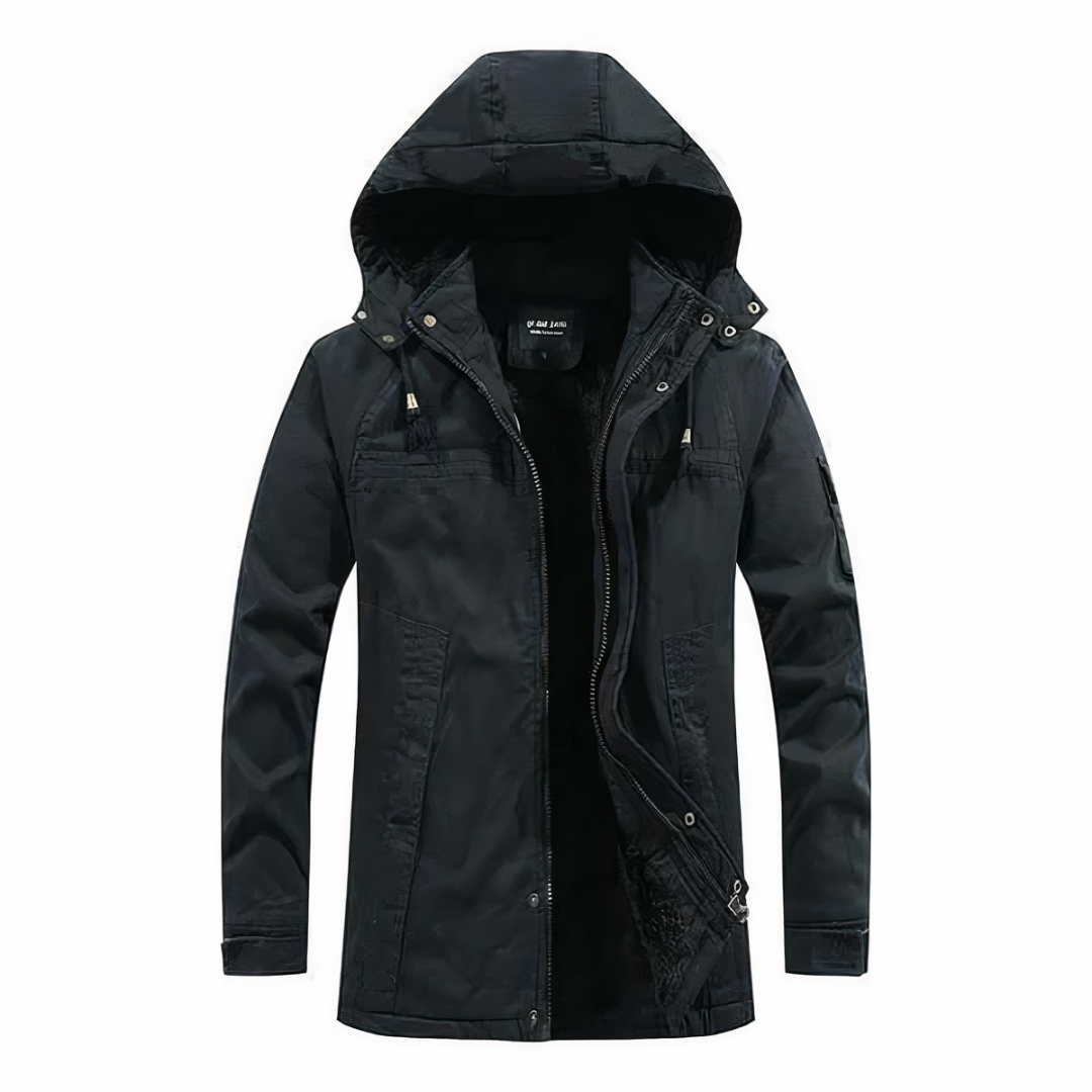 Mens Winter Jacket with Hood Elegant Fit - BritishMode