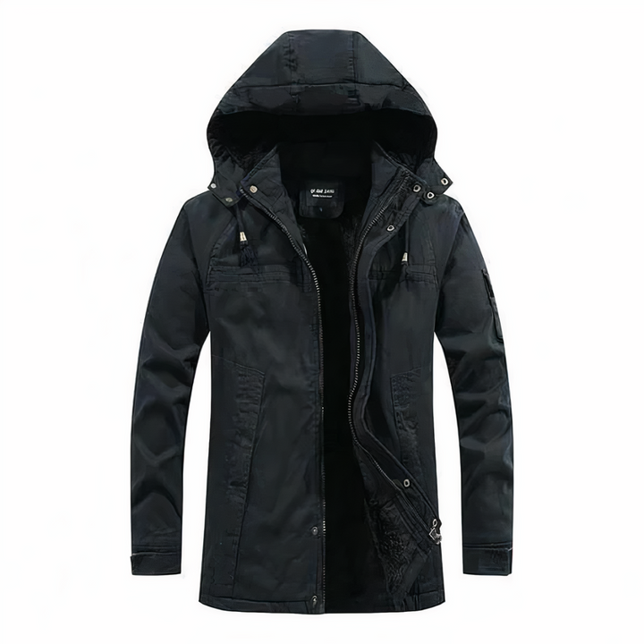 Mens Winter Jacket with Hood Elegant Fit - BritishMode