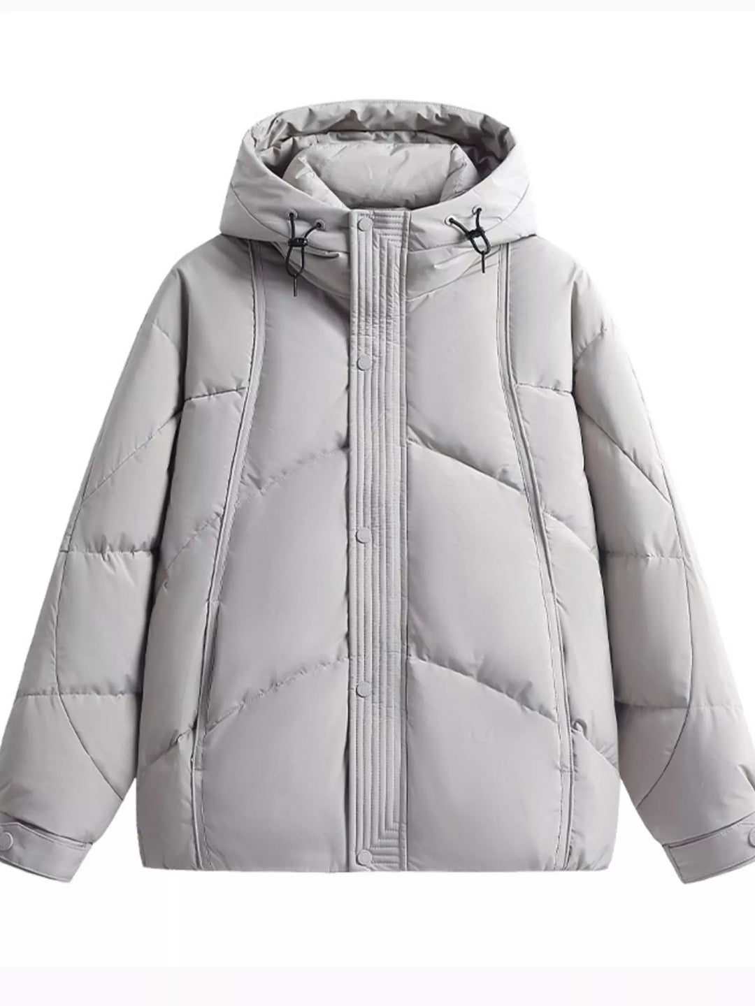 Mens Puffer Coat Thick Insulated Warm Winter Outerwear