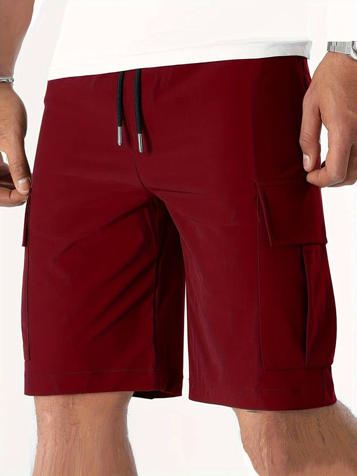 Mens Cargo Shorts with Multiple Pockets Relaxed Fit