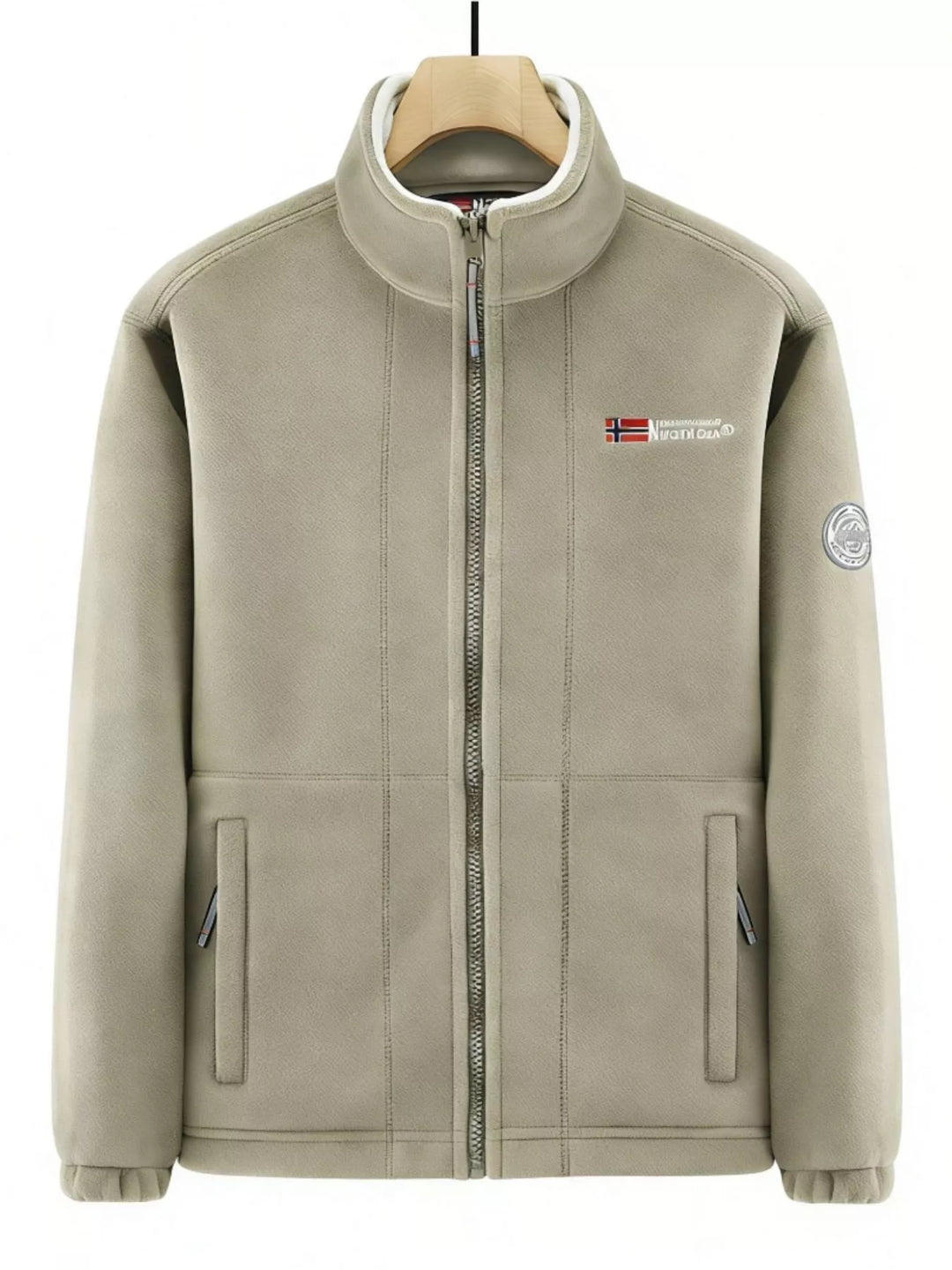 Mens Fleece Zip-Up Jacket Big and Tall Fit