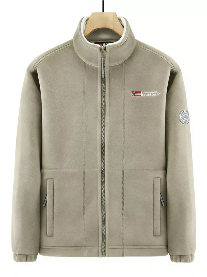 Mens Fleece Zip-Up Jacket Big and Tall Fit