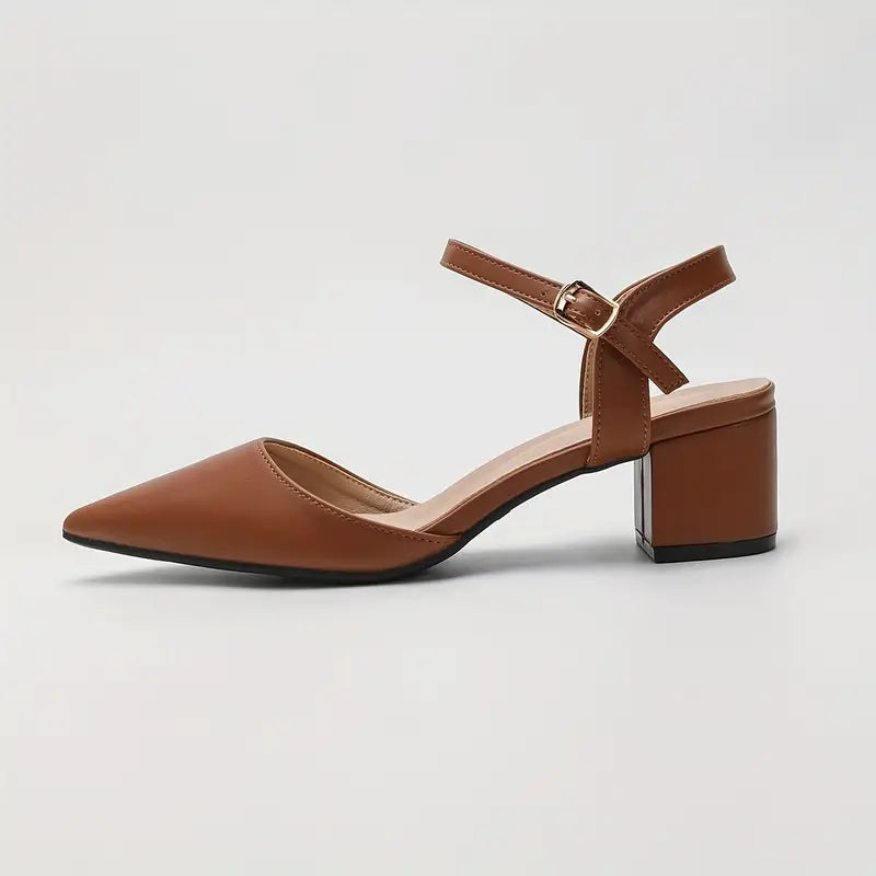 Womens Block Heel Shoes with Comfortable Fit