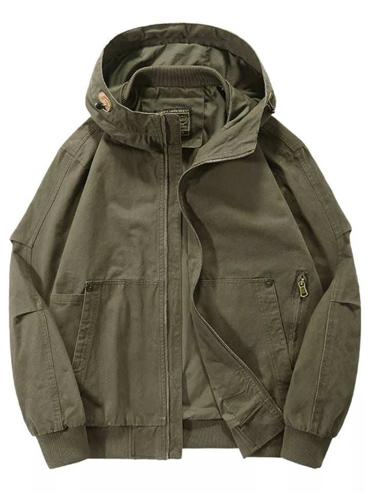 Mens Zip-Up Hoodie Jacket Large Size
