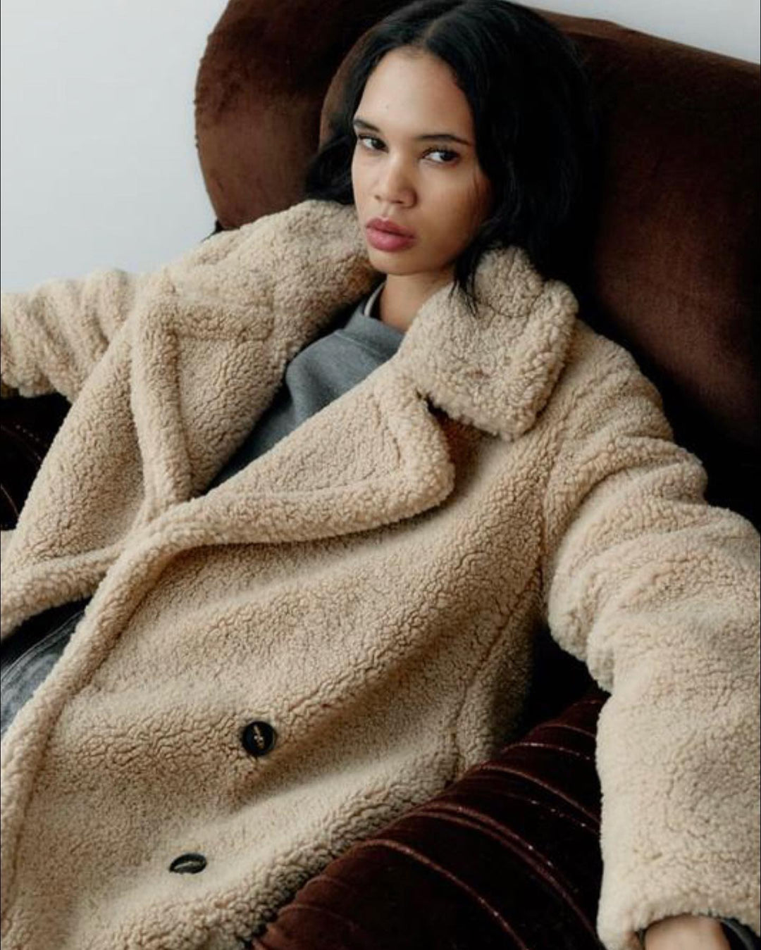 Womens Oversized Long Coat Relaxed Fit