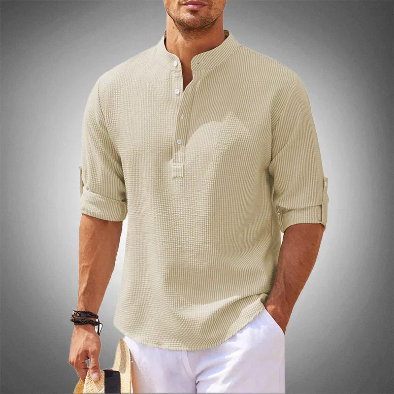 Mens Linen Shirt Deluxe Fit