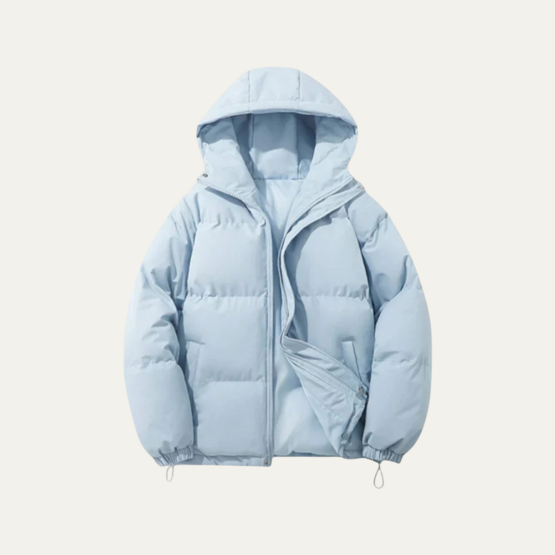 Mens Hooded Puffer Jacket Waterproof Down Insulated Winter Coat