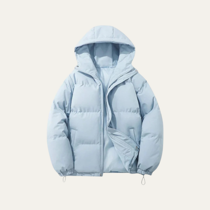 Mens Hooded Puffer Jacket Waterproof Down Insulated Winter Coat