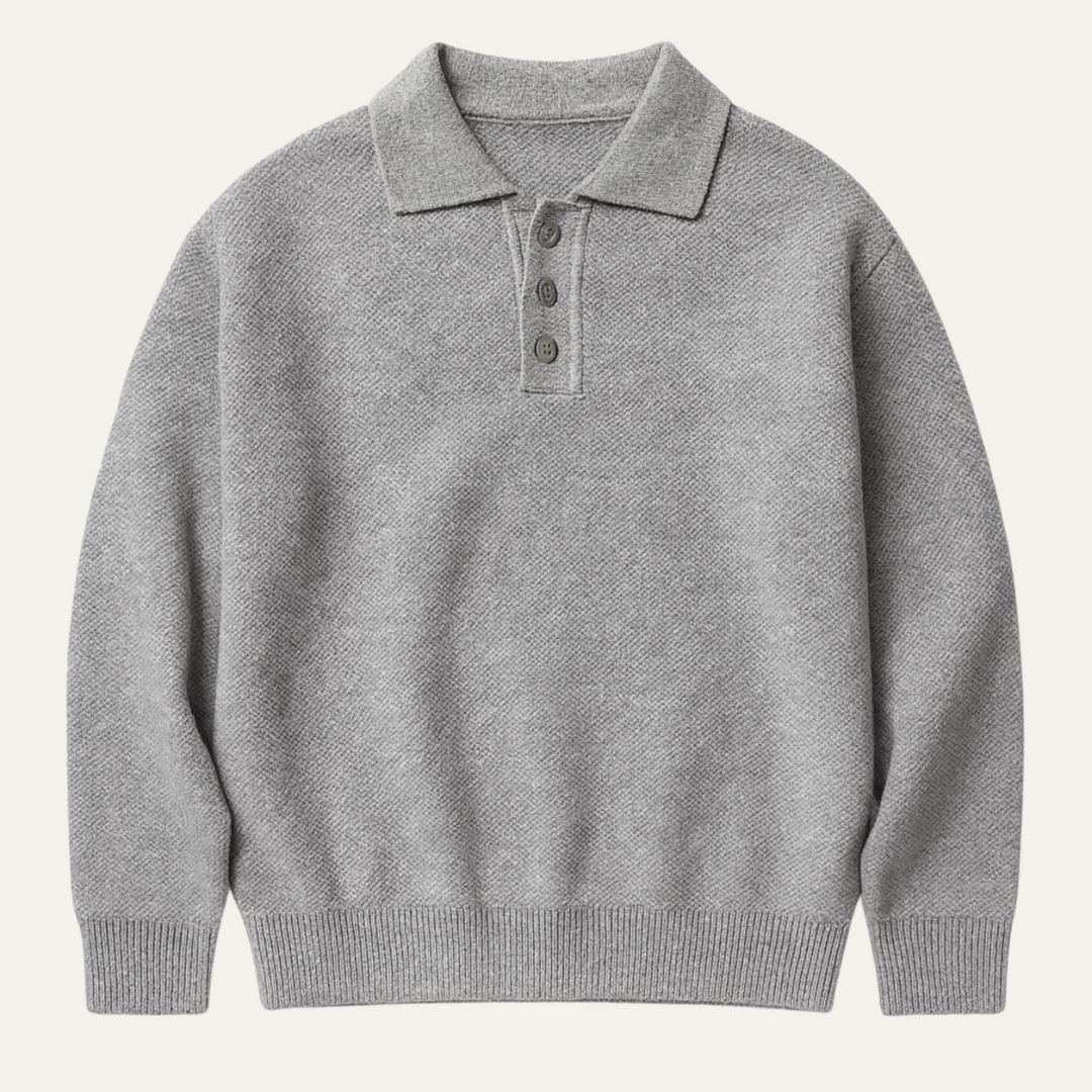 Mens Tailored Polo Jumper Casual Fit - BritishMode