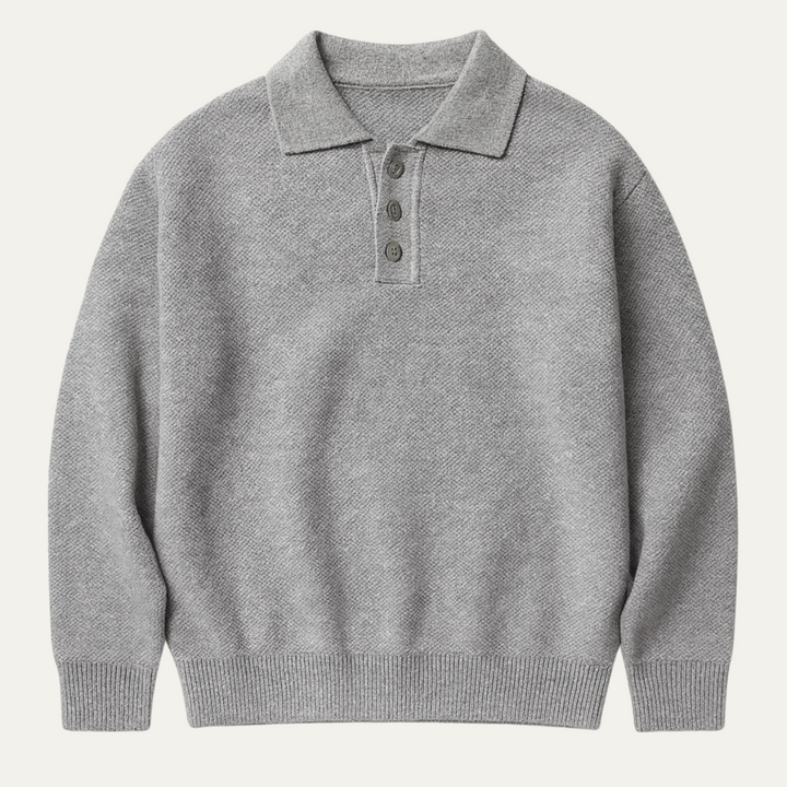 Mens Tailored Polo Jumper Casual Fit - BritishMode