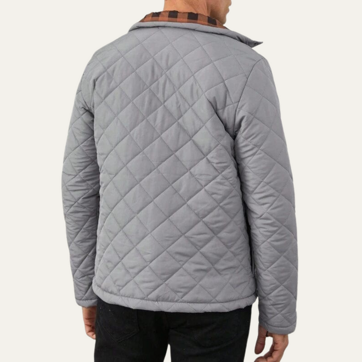 Mens Quilted Barn Jacket Diamond Stitch Pattern