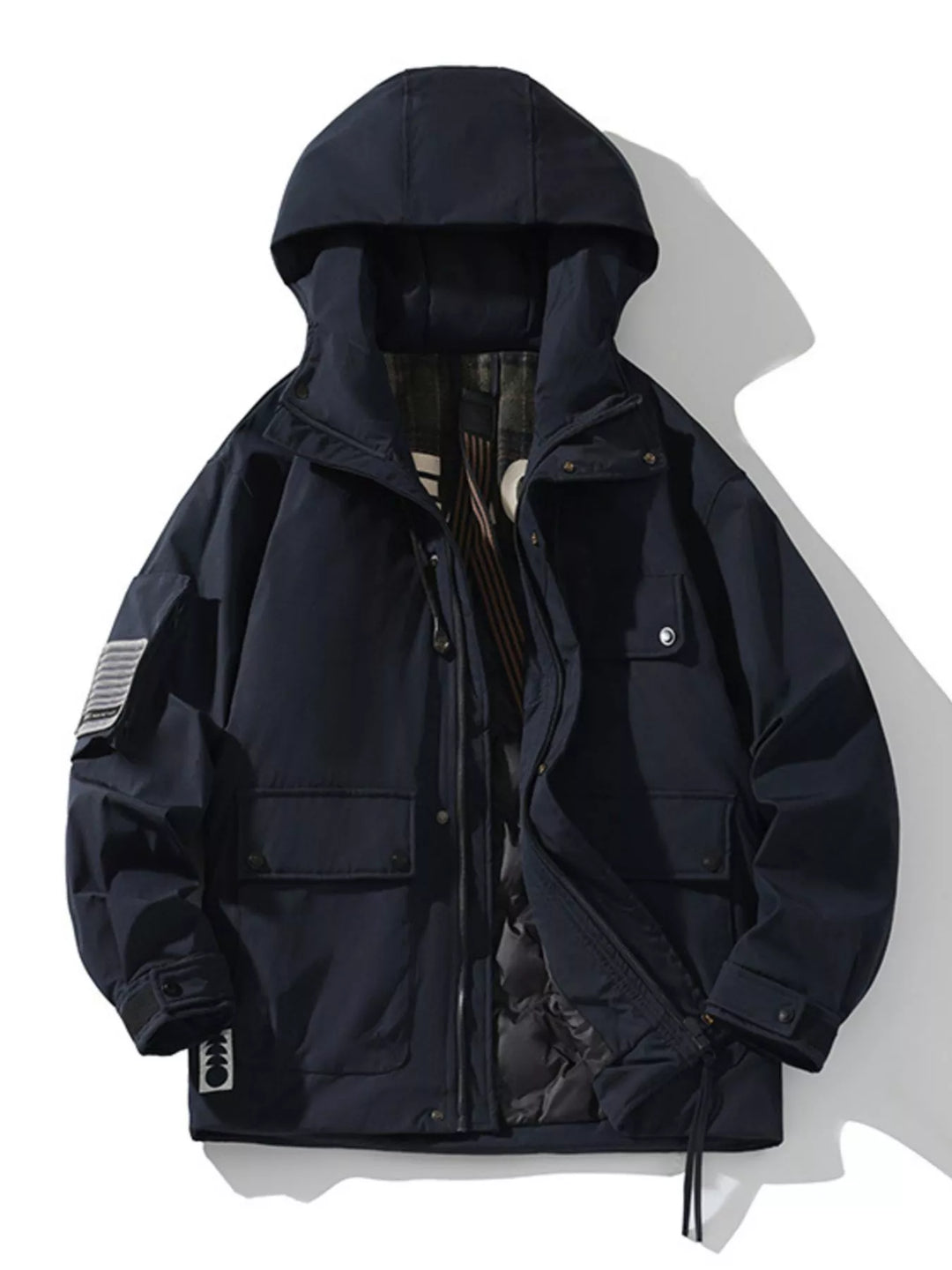 Mens Fleece Hoodie Jacket Large Size Relaxed Fit - BritishMode