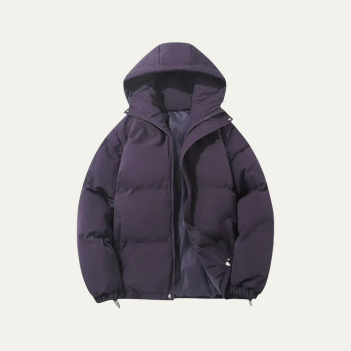 Mens Hooded Puffer Jacket Waterproof Down Insulated Winter Coat