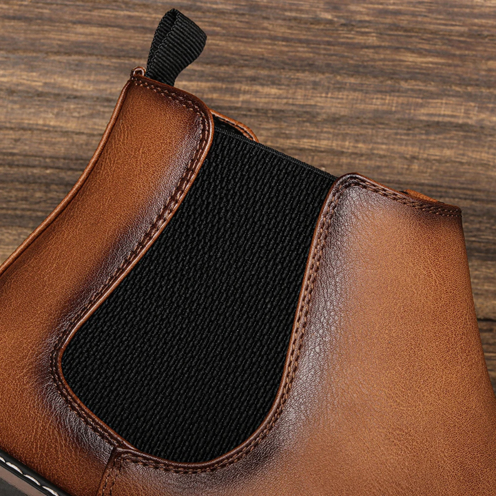 Mens Leather Chelsea Boots Ankle Style