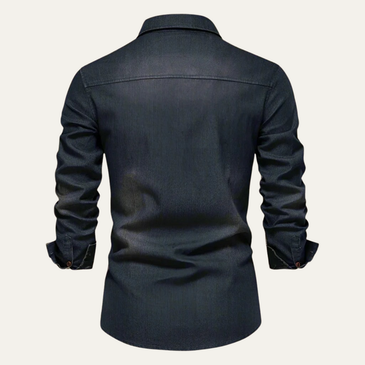 Mens Denim Shirt Classic Fit