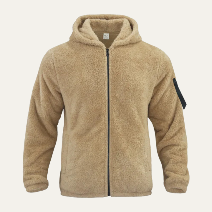 Mens Jacket Soft Plush Double-Sided Fleece Warm Fit - BritishMode