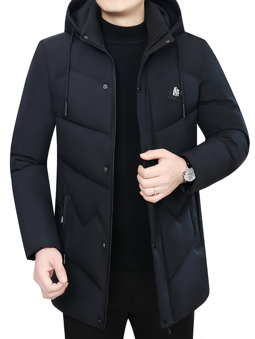 Mens Winter Parka Jacket Insulated Warm Cozy Fit - BritishMode