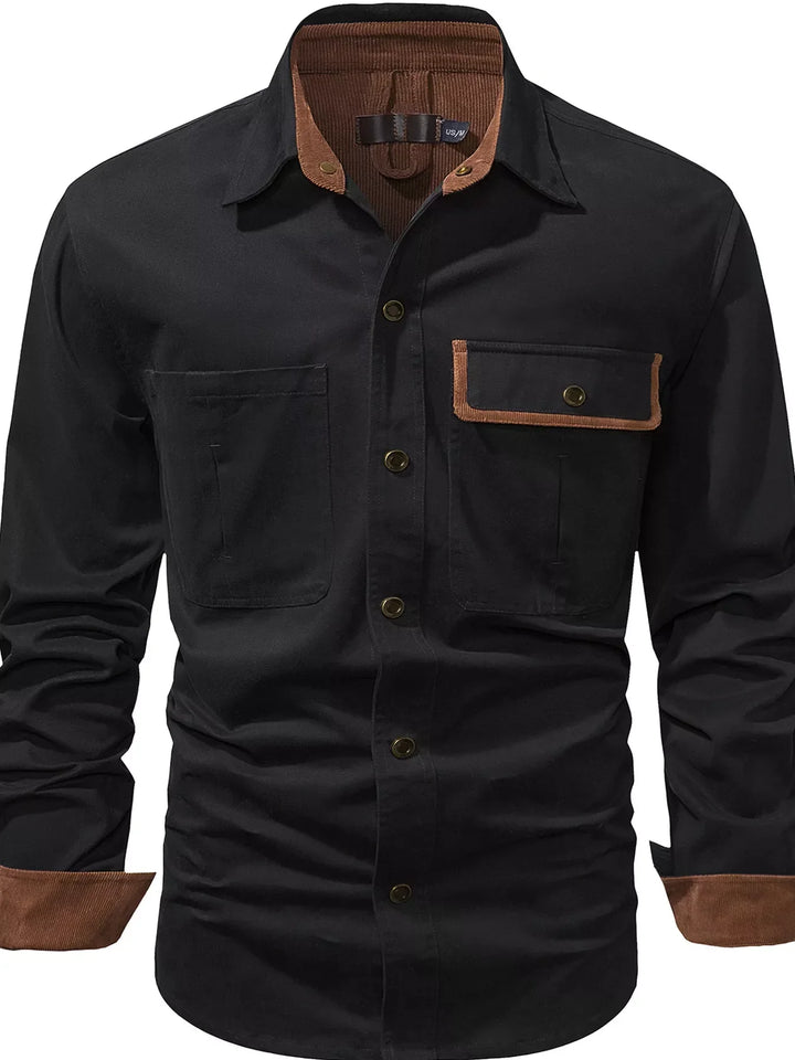 Mens Button Front Shirt Relaxed Fit