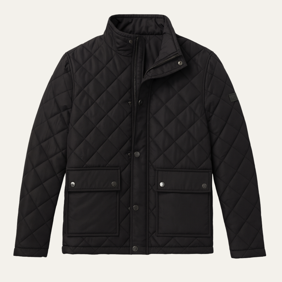 Mens Quilted Barn Jacket Diamond Stitch Pattern